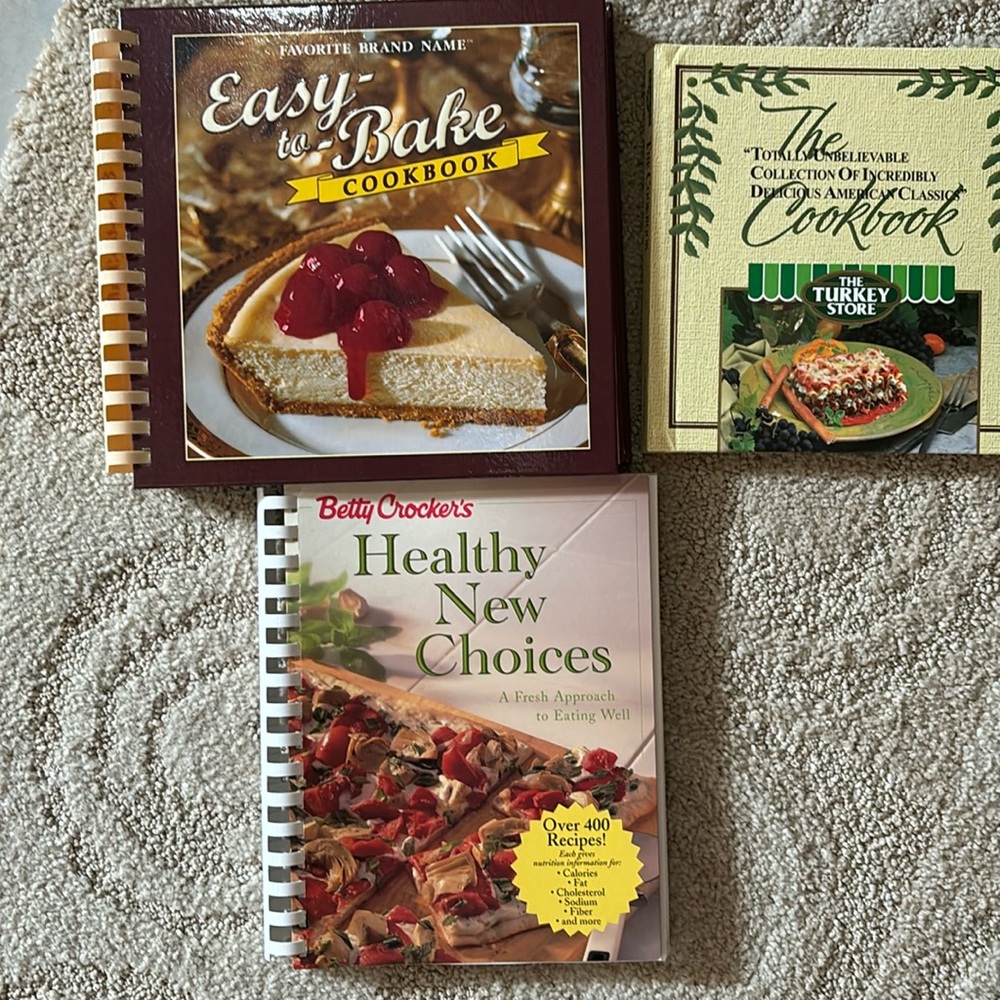 3 Brand NEW Cookbooks NWOT